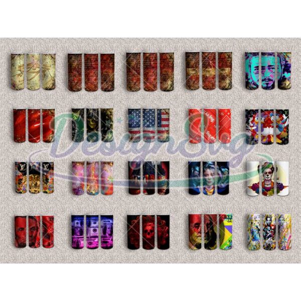 classico-american-vintage-tumbler-wraps-bundle-png-sublimation-designs