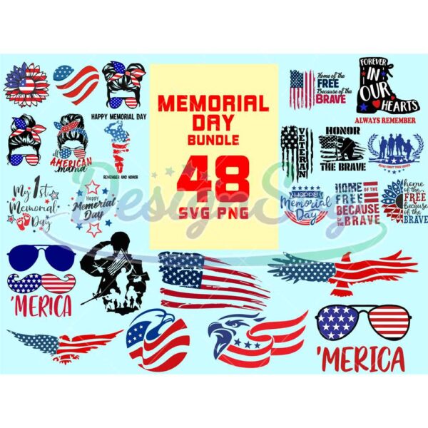 48-files-memorial-day-bundle-svg-independence-day-svg-america-glasses-messy-bun-usa-4th-of-july-bundle-svg-usa-flag-svg-america-svg