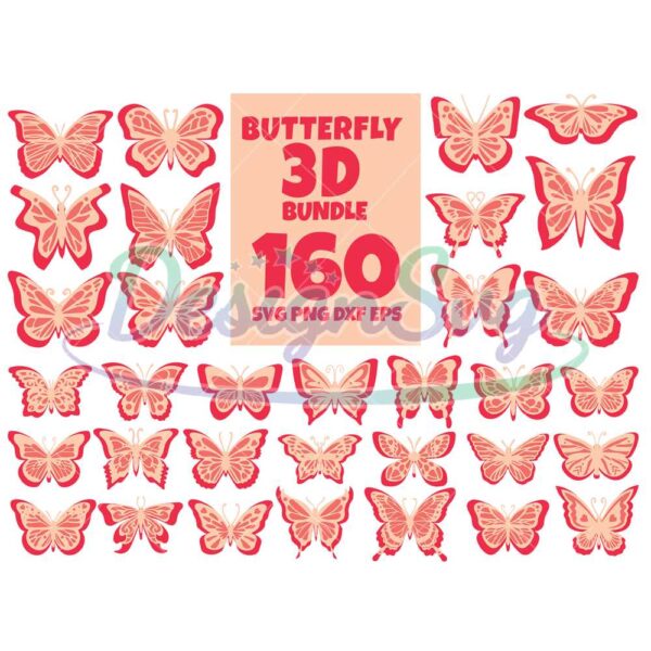 160-butterfly-3d-bundle-svg-trending-svg-butterfly-svg-butterfly-3d-butterfly-png-butterfly-bundle-animal-svg-butterfly-design