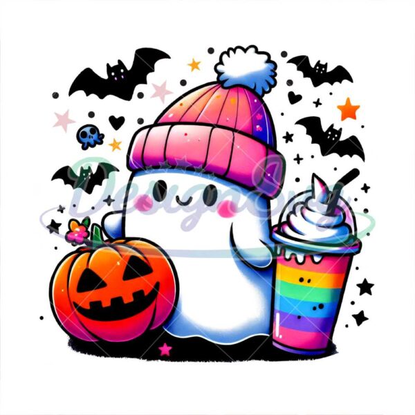 cute-ghost-png-halloween-png-coffee-png-bougie-png-bougie-ghost-here-for-the-boos