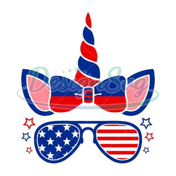 unicorn-with-glasses-america-svg-unicorn-4th-of-july-svg-independence-day-svg-unicorn-svg-unicorn-with-glasses-svg-patriotic-svg