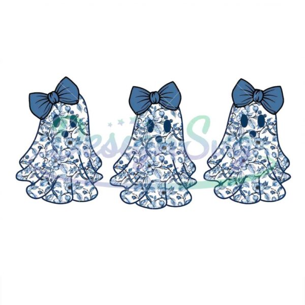 cute-blue-toile-boujee-ghost-sublimation-png-coquette-blue-floral-halloween-bow-ghost-clipart-png-retro-girly-feminine-aesthetic-png