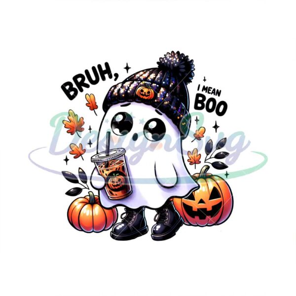 cute-snarky-ghost-clipart-for-funny-halloween-and-fall-design-png-boo-sheet-bruh-ghost-halloween-cute-coffee