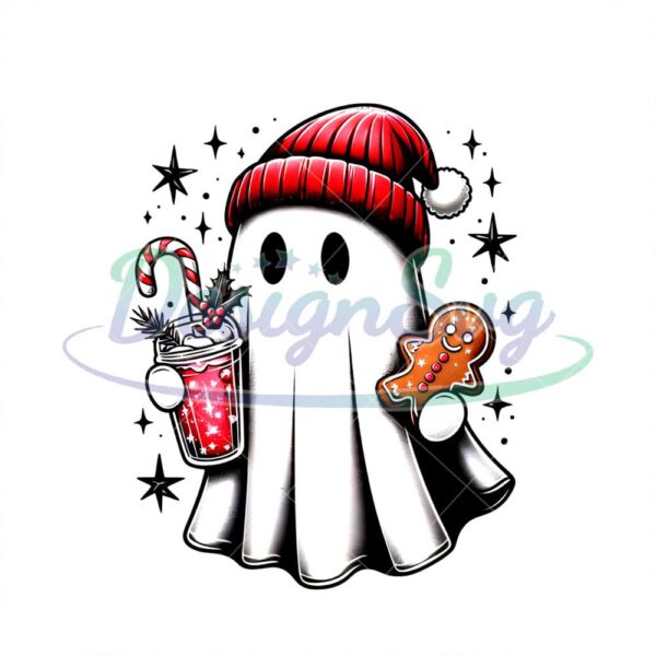 cute-christmas-ghost-png-ghost-iced-coffee-png-retro-christmas-png-christmas-coffee-holiday-ghost-boojee-ghost-png-spooky-christmas