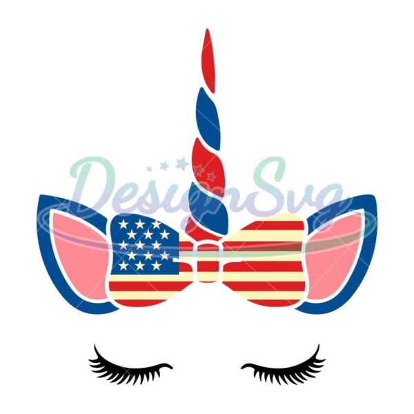 unicorn-with-bow-flag-america-svg-independence-day-svg-unicorn-svg-unicorn-png-unicorn-sublimation-unicorn-design-unicorn-america-svg