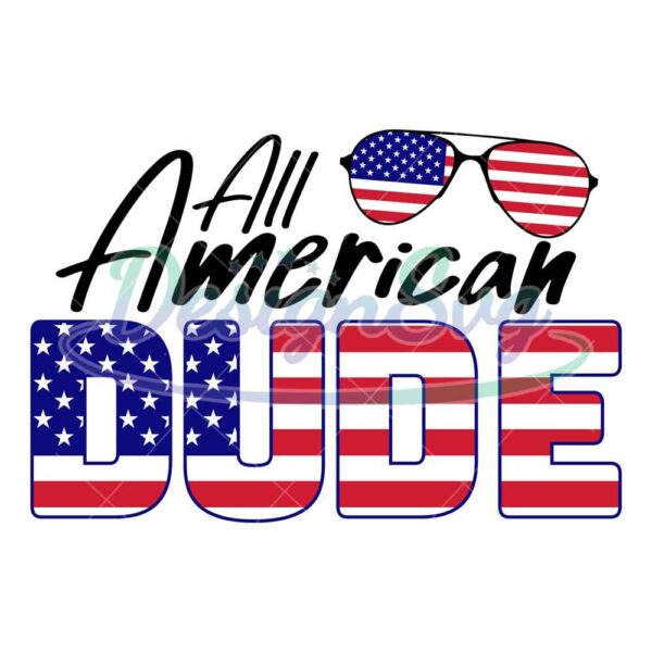 all-american-dude-svg-independence-day-svg-party-in-the-usa-kids-4th-of-july-patriotic-svg-american-flag-svg-all-american-dude-design