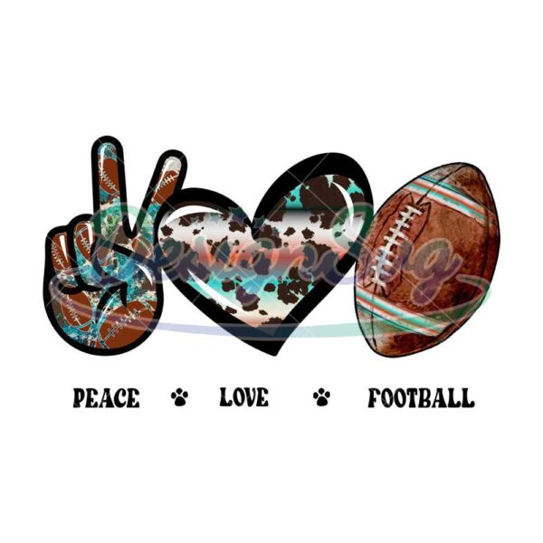 peace-love-football-cowhide-png