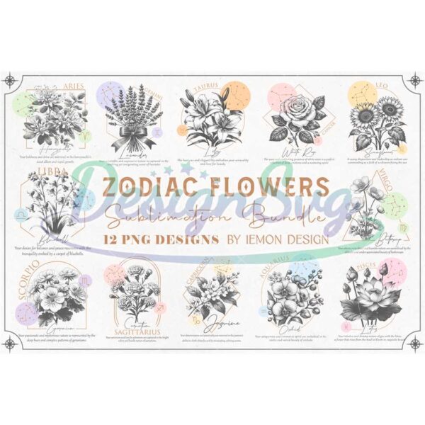 zodiac-birth-flowers-png-sublimation