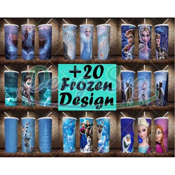 20-frozen-tumbler-png-design20oz-skinny-tumbler-sublimation-designs-elsa-tumbler-wrap-sublimation-design-digital-download