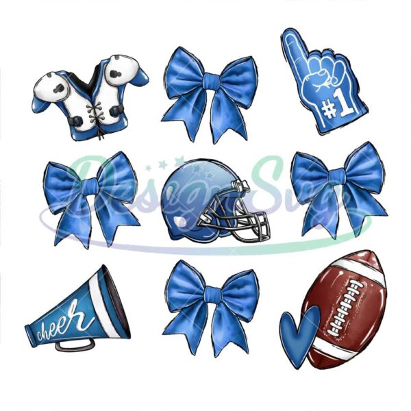 blue-football-design-png-cheer-football-coquette-bows-png-retro-football-design-football-game-day-png-sublimation-digital-design