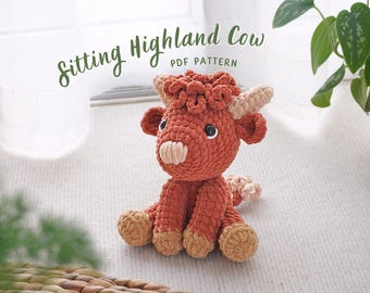 Cuddly Highland Cow Crochet Pattern, Amigurumi Crochet Pattern 10