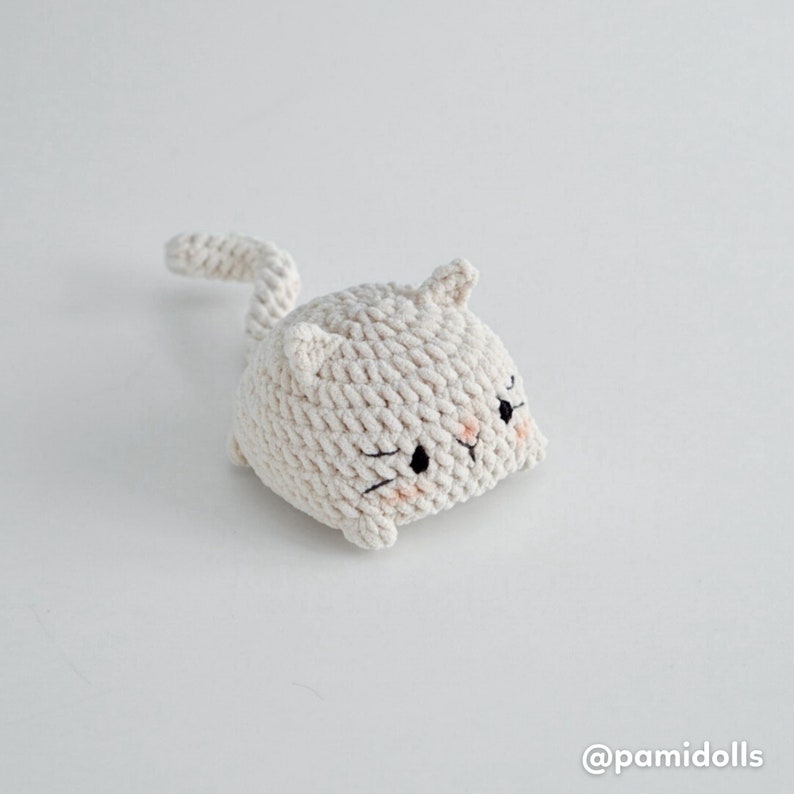 No-sew 3in1 Cat Bun Cat Loaf Amigurumi Crochet Pattern Bundle 5