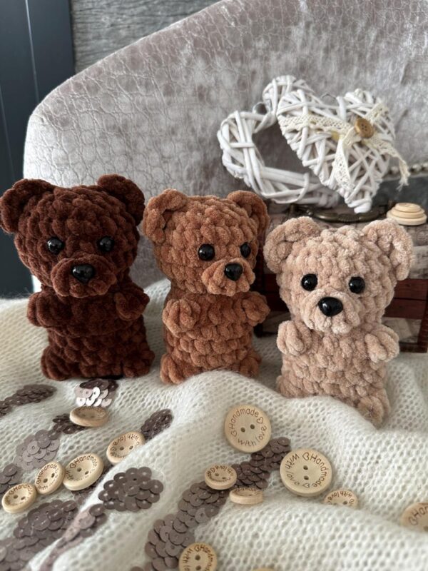 CROCHET PATTERN "Little Bear". English PDF pattern. Amigurumi toy. Plushies. Stuffed animals. No sew