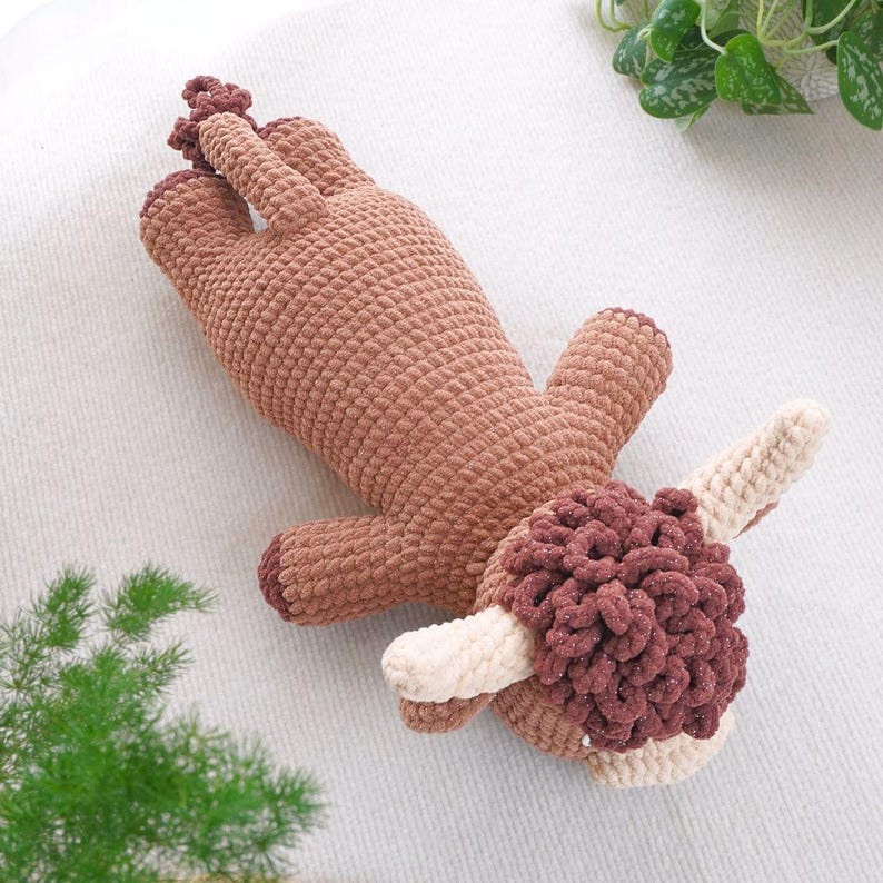 Cuddly Highland Cow Crochet Pattern, Amigurumi Crochet Pattern 8