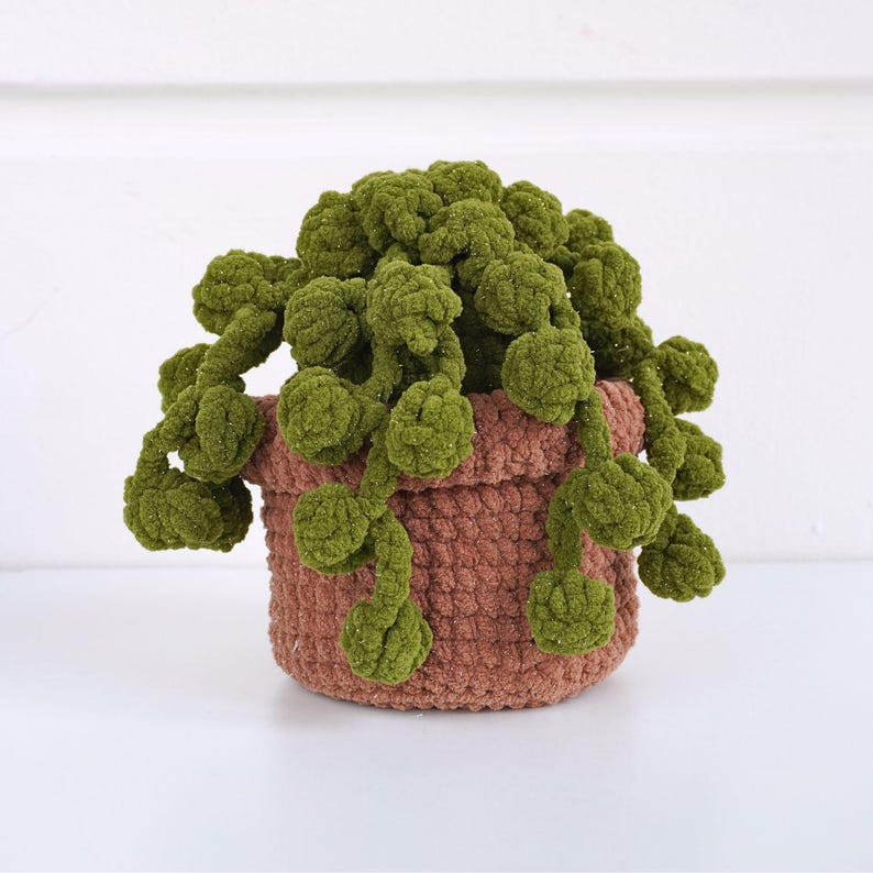 Baby String Pearls Crochet Pattern, Amigurumi Plant Pattern, Crochet Home Decor, Digital PDF Pattern 5