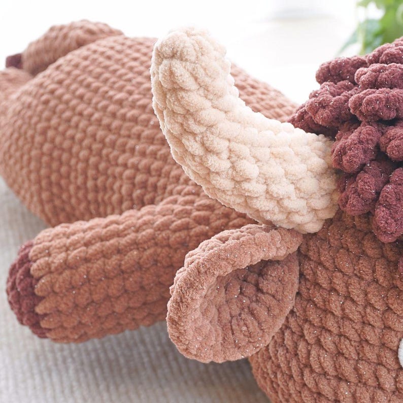 Cuddly Highland Cow Crochet Pattern, Amigurumi Crochet Pattern 5