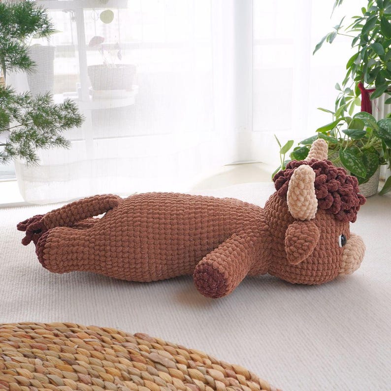 Cuddly Highland Cow Crochet Pattern, Amigurumi Crochet Pattern 4