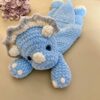 Crochet triceratops snuggler pattern Amigurumi dinosaur lovey pattern Cute animal baby blanket pattern 7 il 794xN.6441667636 cijh