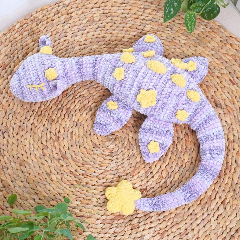 Sleeping Plesiosaur Dragon Crochet Pattern, Amigurumi Crochet Pattern, Dragon Crochet Pattern, Adorable Dragon Crochet Pattern 5
