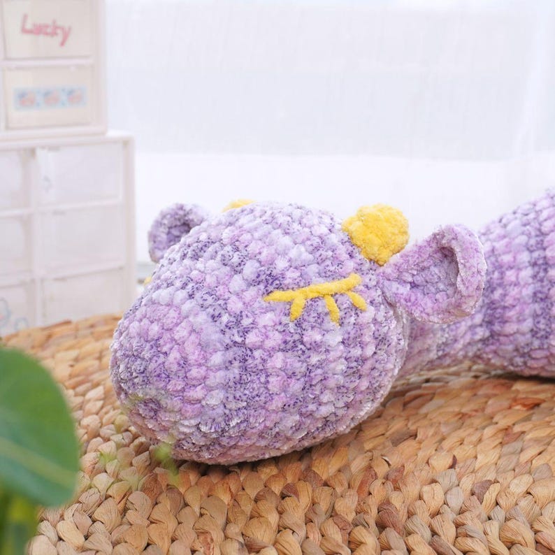 Sleeping Plesiosaur Dragon Crochet Pattern, Amigurumi Crochet Pattern, Dragon Crochet Pattern, Adorable Dragon Crochet Pattern 3