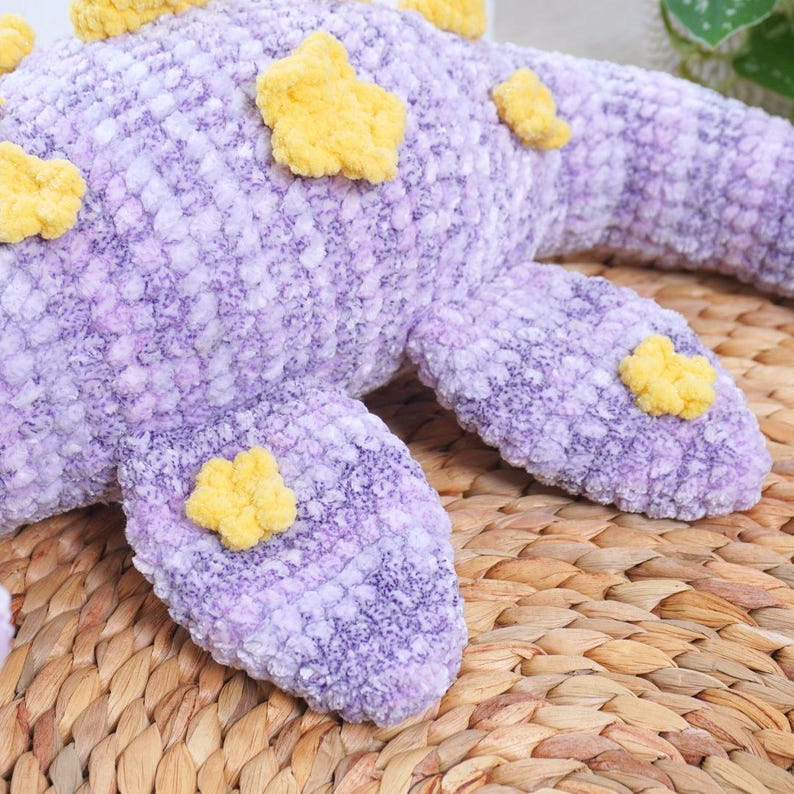 Sleeping Plesiosaur Dragon Crochet Pattern, Amigurumi Crochet Pattern, Dragon Crochet Pattern, Adorable Dragon Crochet Pattern 2