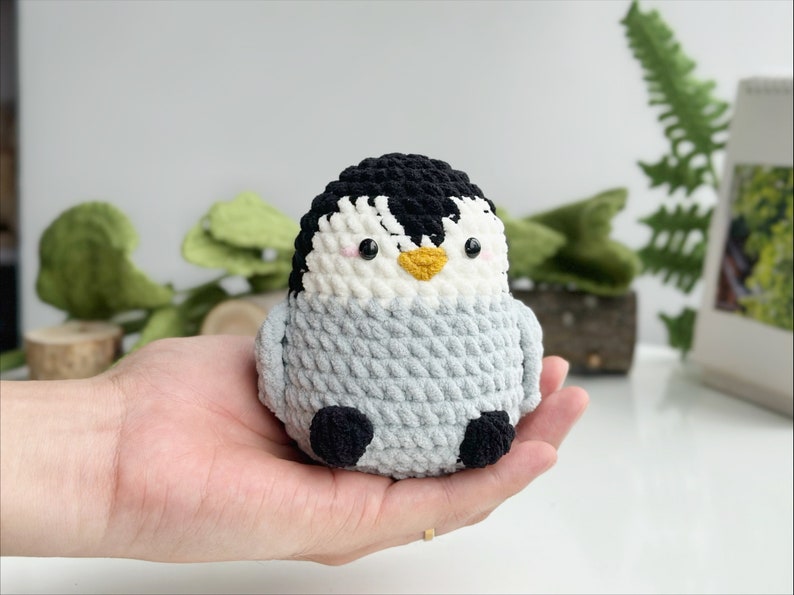 Penguin No Sew Crochet Pattern, No Sew Amigurumi Crochet Patterns, Crochet Pattern, Plushie Pattern 2