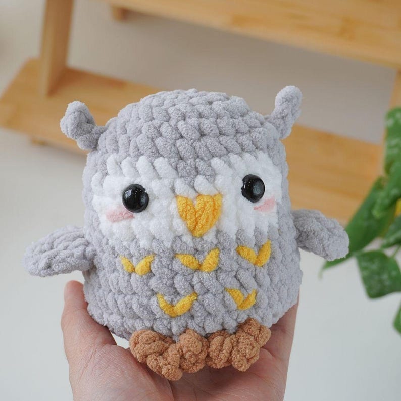 Cuddly Owl No Sew Crochet Pattern, Amigurumi Crochet Pattern 2