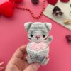 Crochet Mini Cats 7 in 1,Pattern, English, French only,Cats with heart, Valentine day 15 il 794xN.6546117318 dp9m