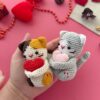 Crochet Mini Cats 7 in 1,Pattern, English, French only,Cats with heart, Valentine day 11 il 794xN.6594240151 f50x