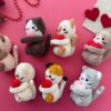 Crochet Mini Cats 7 in 1,Pattern, English, French only,Cats with heart, Valentine day 10 il 794xN.6594240195 hdak